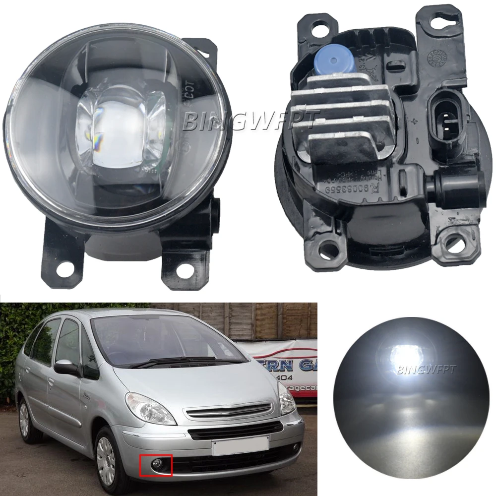 1Pair Fog Light For Citroen Xsara Picasso MPV N68 1999-2015 Car Front Bumper Fog Lamp H11