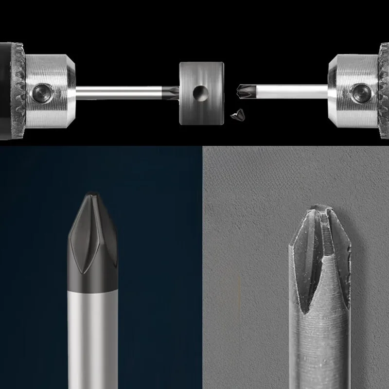 مفك براغي من الدرجة الصناعية مغناطيسي قوي S2 فائق الصلابة مقاوم للاهتراء أداة مسطحة ورأس فيليبس برغي فولاذي... #3