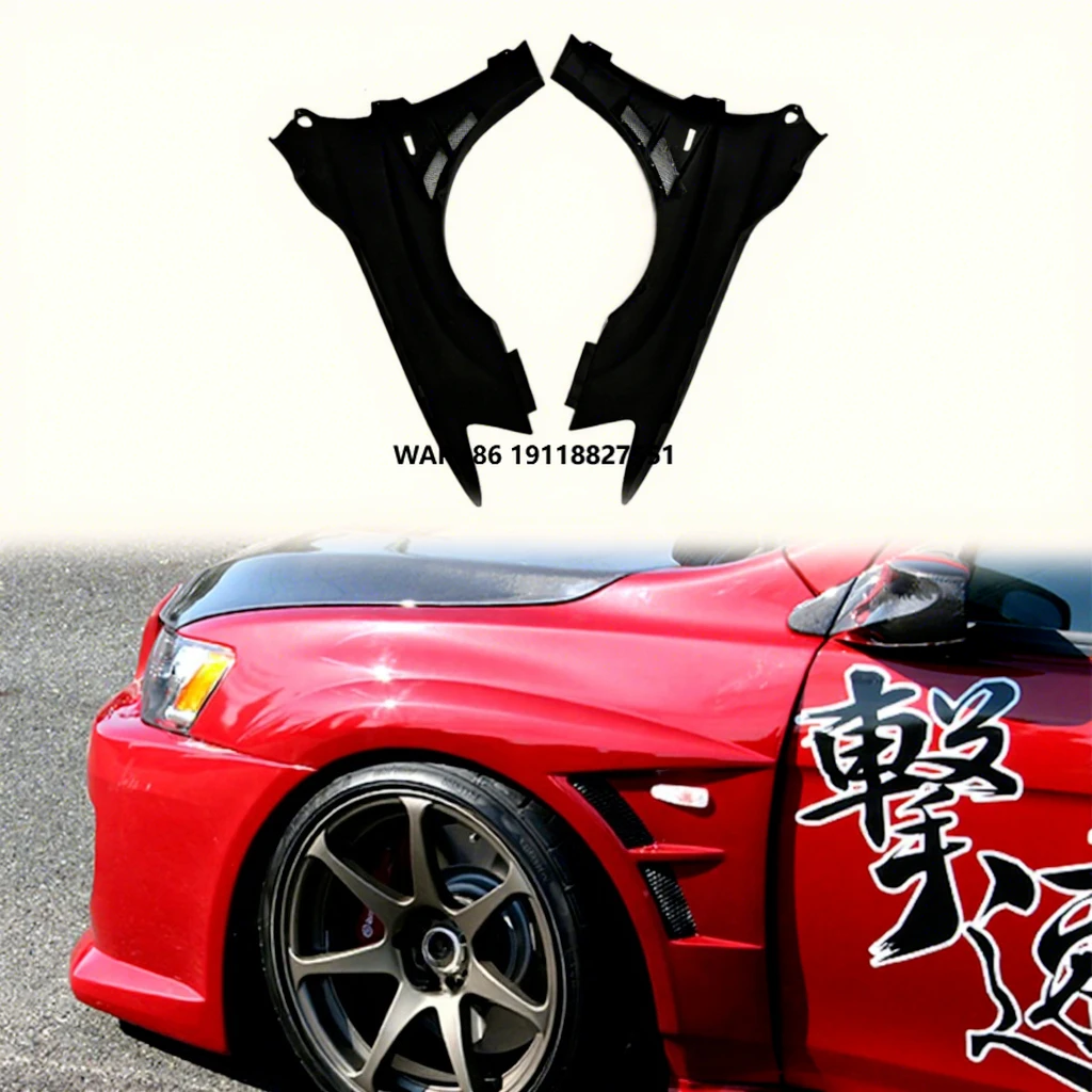 

For EVO 10 X Lancer Evolution CS Style Vented Front Fender Carbon Fiber