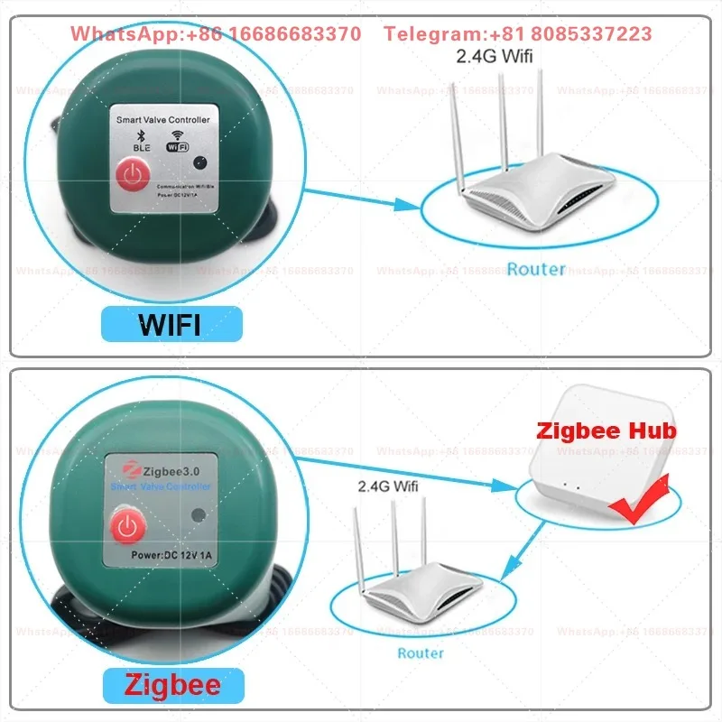 Smart Water Valve Controller Timed Automatic Switch 12V 1A  Plug Wireless Voice Control Pipeline Switch Equipment