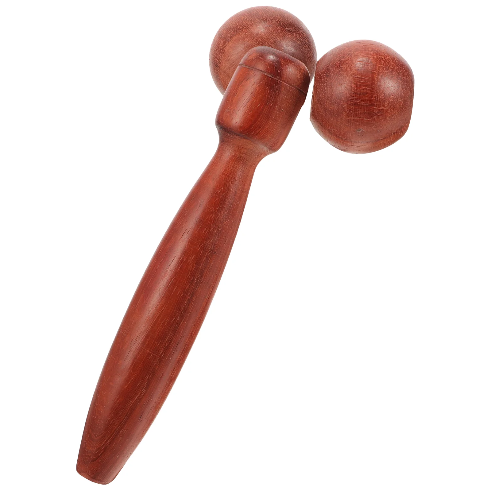 Ojo de madera doble bola rodillo facial cuello herramientas redondas manuales cara mujer