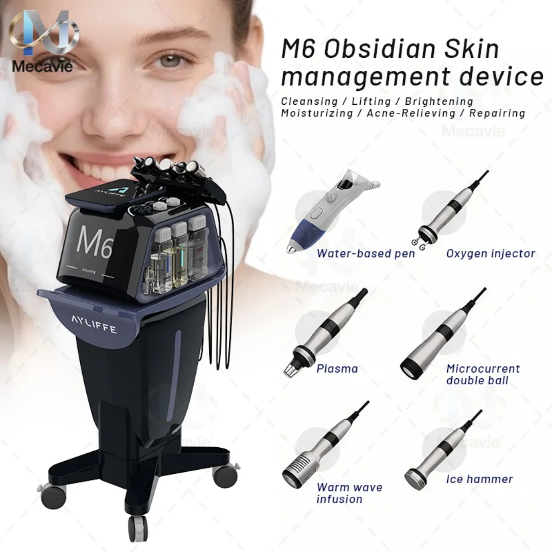 آلة إدارة بشرة الوجه المائية M6 Hydradermabrasion للتنظيف العميق وشد الوجه معدات سبا لصالونات التجميل الاحترافية #1