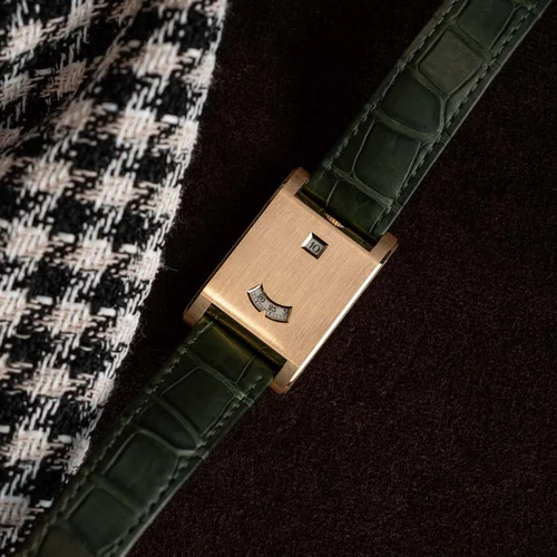 Imagen 2 del producto Reloj cuadrado genuino de marca retro para hombre 2025, nuevo estilo, regalo de lujo ligero, reloj de cuarzo simple dorado de alta calidad a la moda