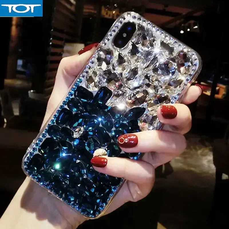 

Роскошный чехол для телефона S24 с бриллиантами для Samsung Galaxy S23 Ultra S22 Plus S21 S24 Fe S10 Plus Note 20 Ultra 10, чехол со стразами