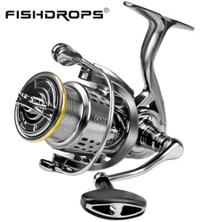 Fishdrops 12+1BB Ultra Lightweight Powerful Fishing Reel, 5.5:1 High Speed Ultra Smooth for Saltwater Fishing Reels