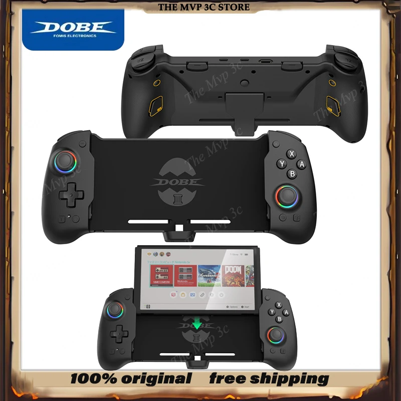 DOBE Switch V7 وحدة تحكم ألعاب مدمجة للمستمر/إصدار OLED ثلاثية الأبعاد لقاعة الزناد الخطي Turbo Joycon Gamepad