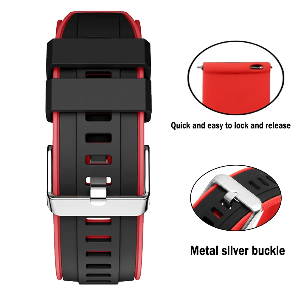 حزام رياضي من السيليكون لسوار AMAZFIT AMAZFIT Active/BALANCE 2 20 مللي متر 22 مللي متر BIP 6 5 GTS 4/2 mini/GTR 3 Pro/GTR/GTS 4 3 2E