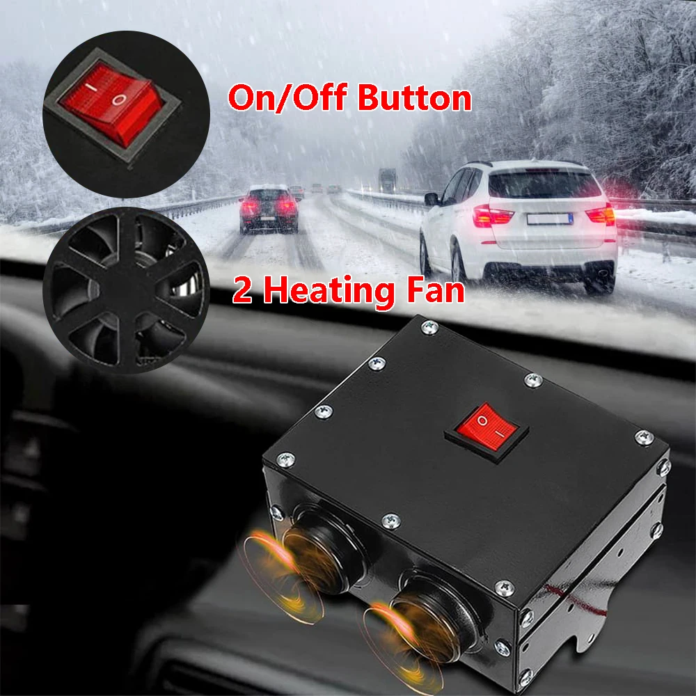 500W 12V 3 in 1 multi-function Car Heater Car Windshield Defroster Heating Defrost Defogging Universal for all car