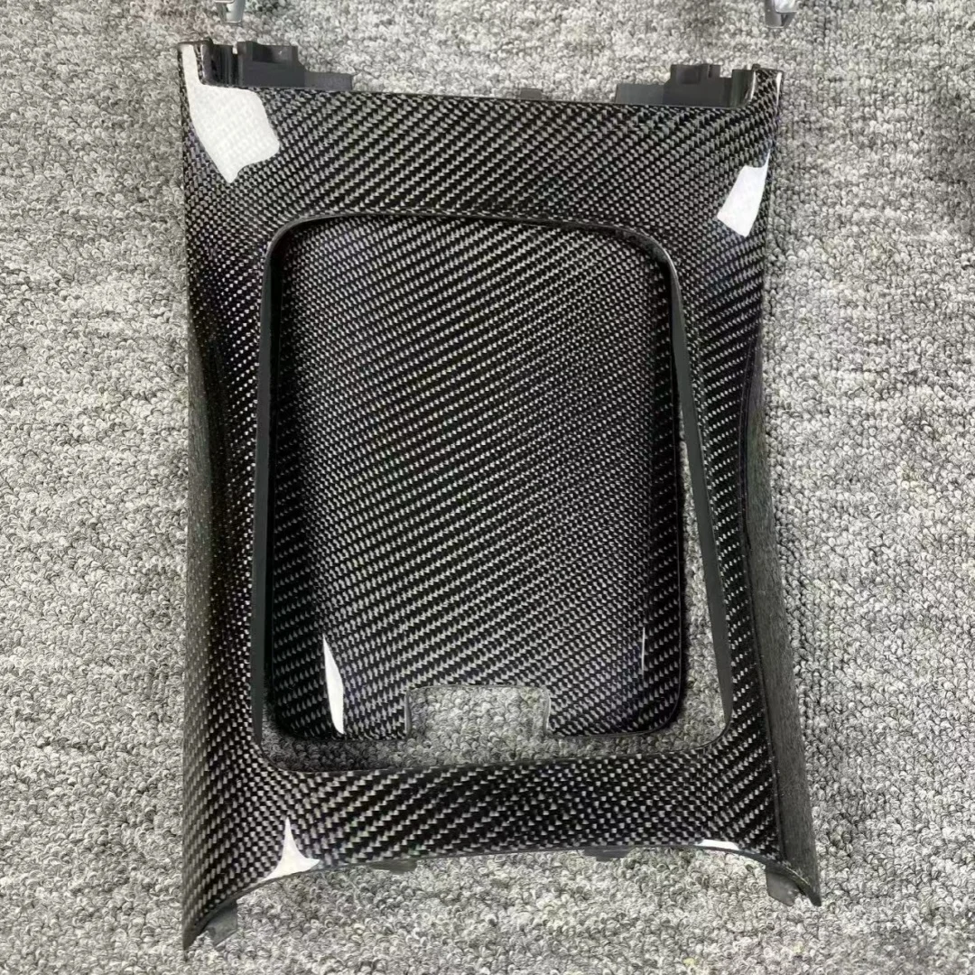 

Для Mercedes Benz C Class W206 GLCW254 настоящее углеродное волокно, салон автомобиля, панель приборной панели, центральная консоль, замена накладки переключения передач