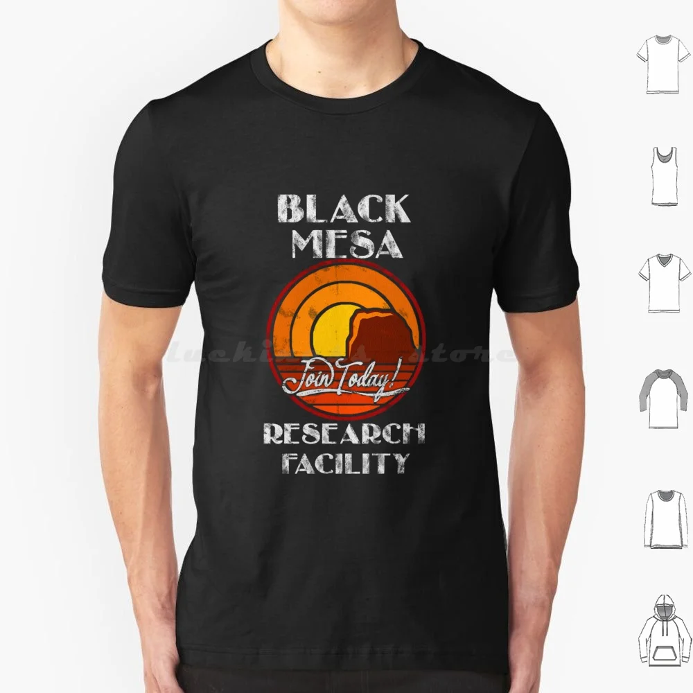 Black Mesa Research Facility Retro T Shirt Cotton Men Women DIY Print Half Life Valve Half Life 2 Portal Gordon Freeman Steam