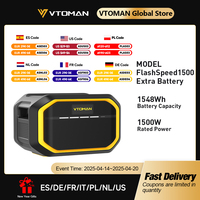 VTOMAN FlashSpeed1500 Extra Battery 1548Wh for VTOMAN FlashSpeed1000/FlashSpeed1500 Power station with1500W(3000W Peak)