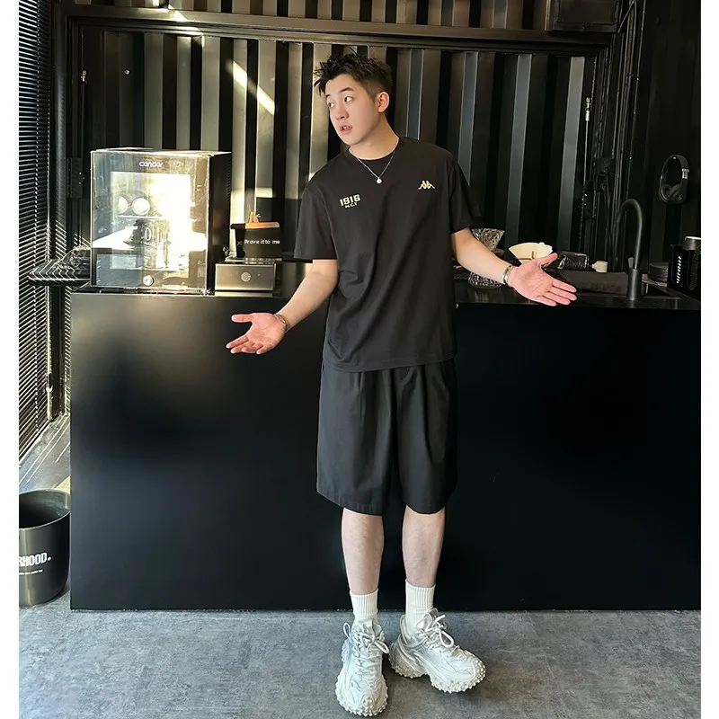 

Мужские летние тонкие брюки Bla Sports Cleanfit Ice Skin: модные американские прямые брюки-капри для молодежи, придающие энергичный вид