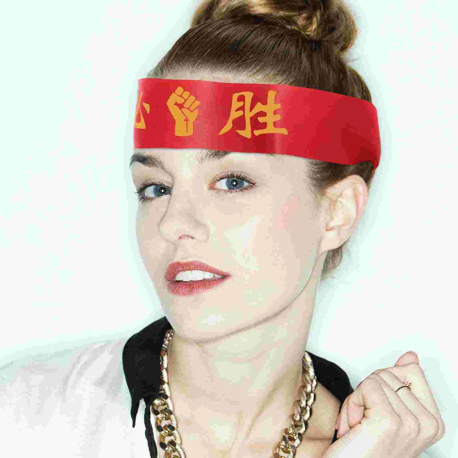 10 Pcs The Winning Headband Sports Headwear Headbands for Men Sushi Game Wide Women Ribbon Child Bandana