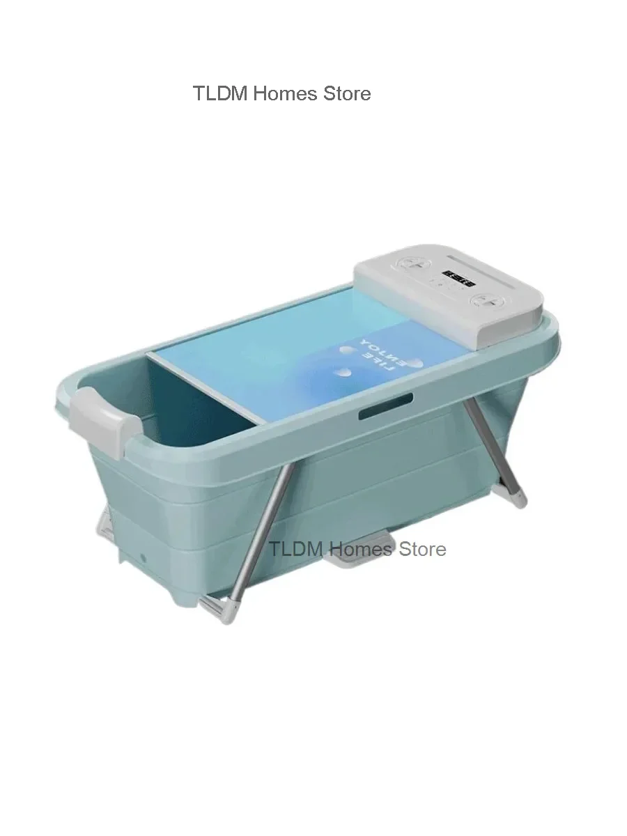 Automatic Foldable Spa Bathtub Heating Sweat Steaming Bathtub Comfortable Home Portable Bucket Adult Full Body Bath Bucket T