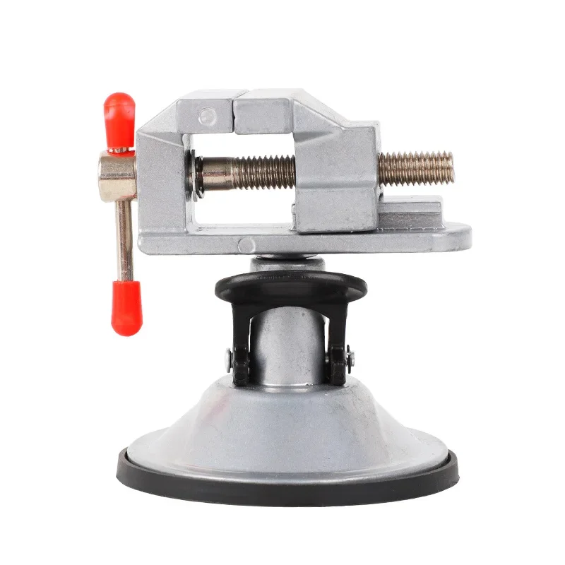 Mini Drill Press Vise Clamp with suction cup 360 Degree Rotation Table Bench Vice Table  Sculpture Craft Carving Tool