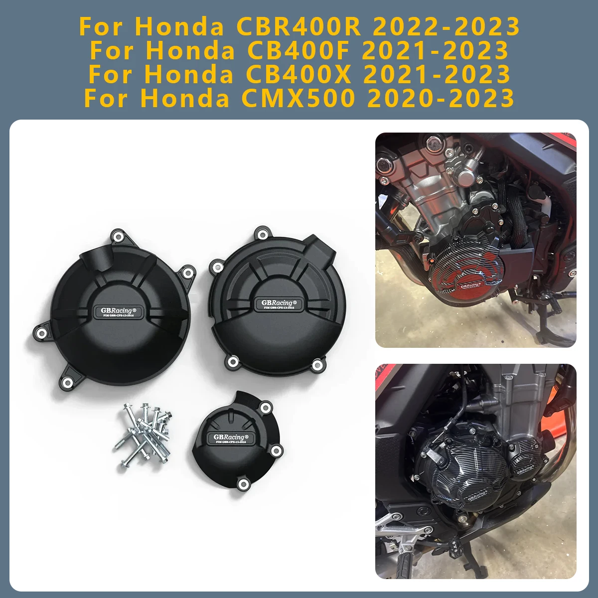 

Motorcycles Engine cover Protection case For Honda CBR400R CBR 400R 2022-2023 CB400F CB400X 2021-2023 CMX500 CMX 500 2020-2023