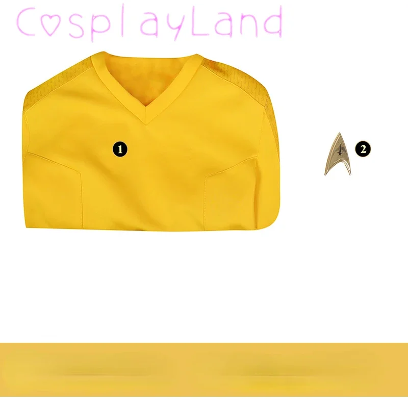 Strange New Worlds Christopher Cosplay Captain Pike Costume Hero Uniform Men Suit with Badge Top Carnival Halloween Costumes