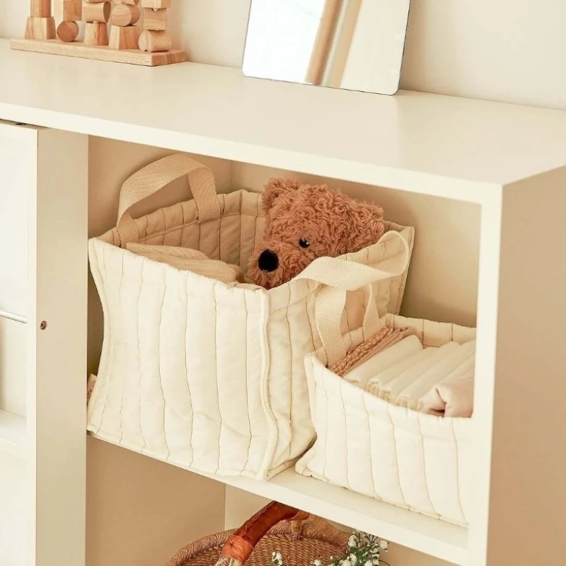 Cotton Baby Organizer Diaper Bag Kids Caddy Nappy Cart Storage Mummy Maternity Bag for Newborn Diapers Toys Organizers Baby Item