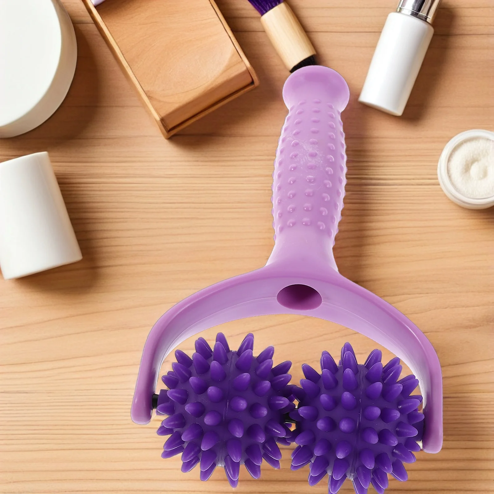 

2 шт., массажные роликовые палочки для расслабления мышц, Y-образный ручной инструмент для самостоятельного массажа для плеч, шеи, спины, мышечной боли