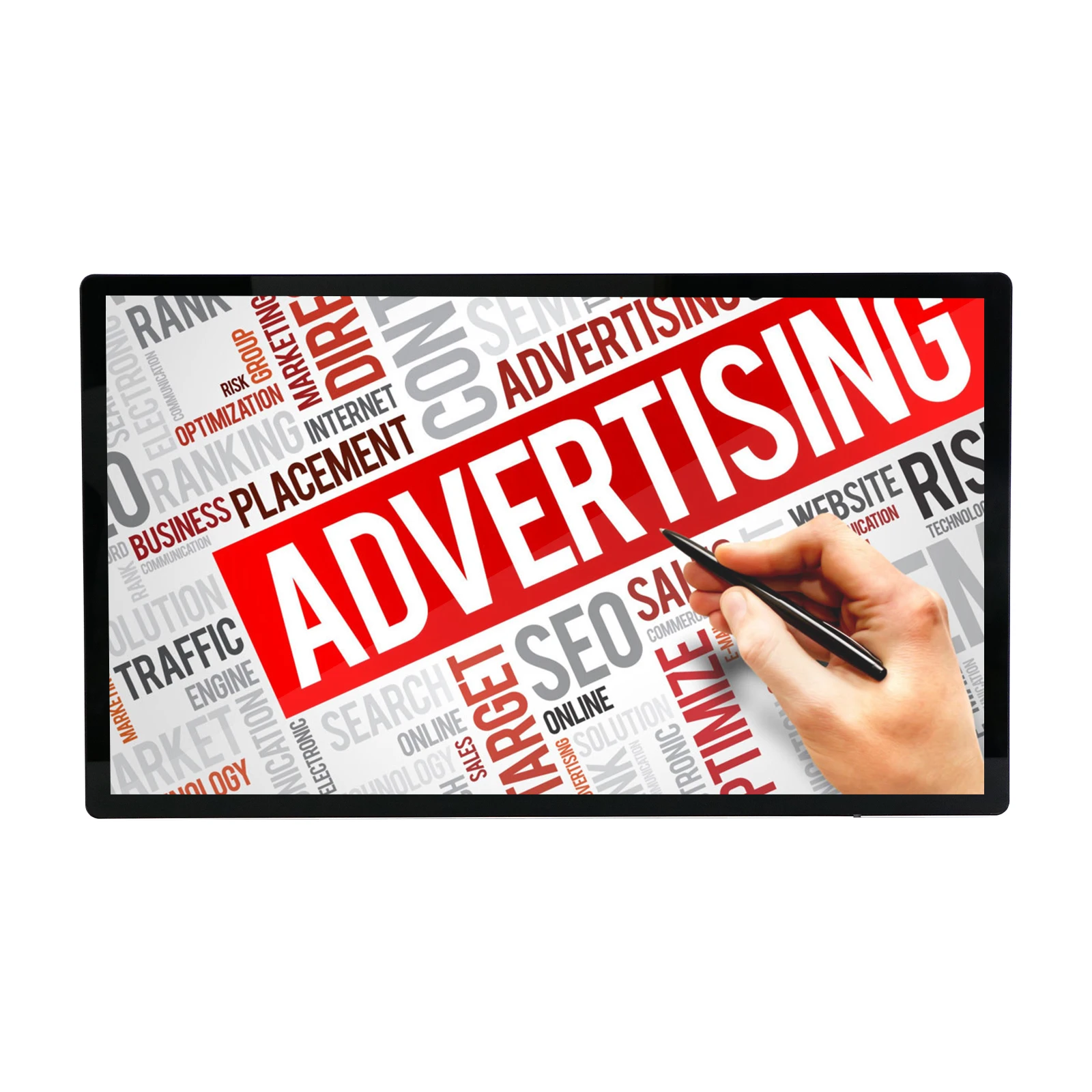 Metal Case Android Display Wall 32 43 49 55 65 Inch 1920*1080 Wall-Mount Advertising Player Digital Signage And Displays