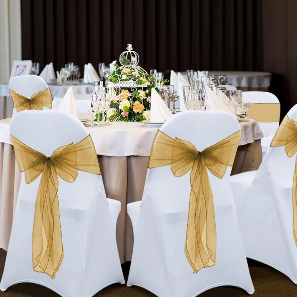 Stretch Folding Chair Covers 10PCS White Spandex Chair Covers Protector for Wedding Party Dining Banquet, Washable Universal Fit