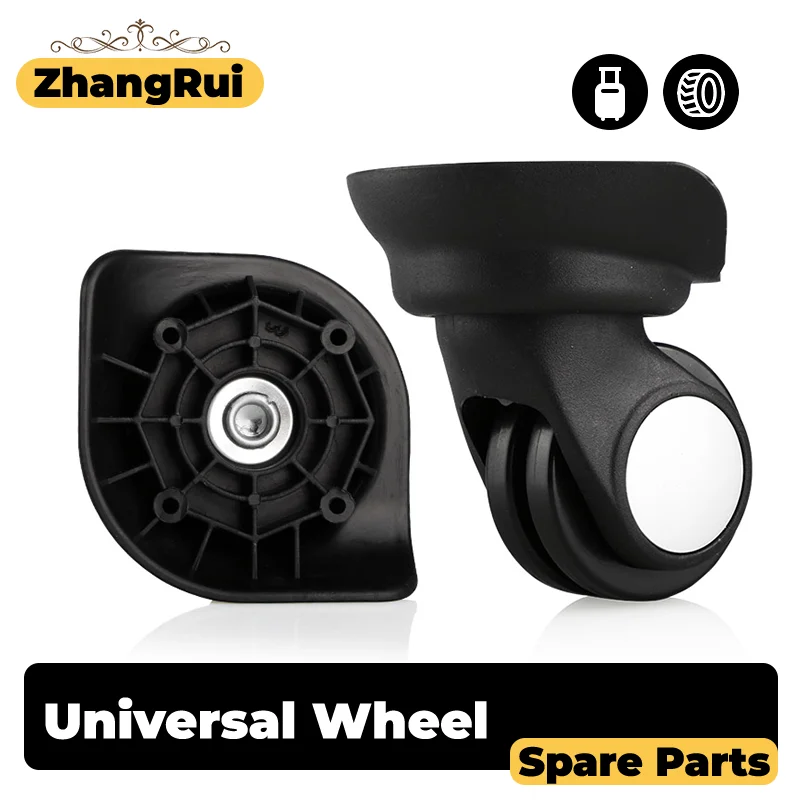 

2 шт./компл. W003 универсальные колеса для багажа, колеса для багажа, бесшумные и гладкие, износостойкие сменные колеса, аксессуары для багажа