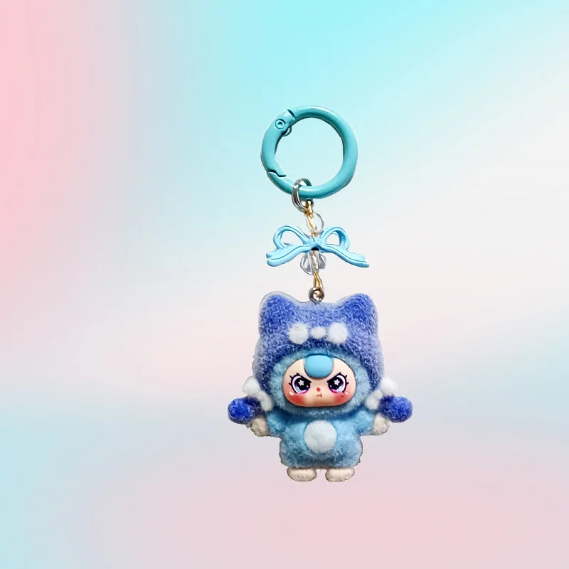 1PCSFox قبعة الطفل ثلاثة سنوات لطيف عملة المفاتيح مطابقة زوج اللعب حقيبة الهاتف شماعات #4