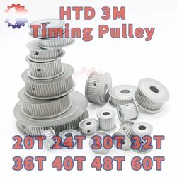 HTD 3M Synchronous Wheel 3M Belt Pulley 20Teeth 30Teeth 40Teeth 60Teeth HTD3M 20T 24T 30T 32T 40T 48T 60T HTD3M Timing Pulley