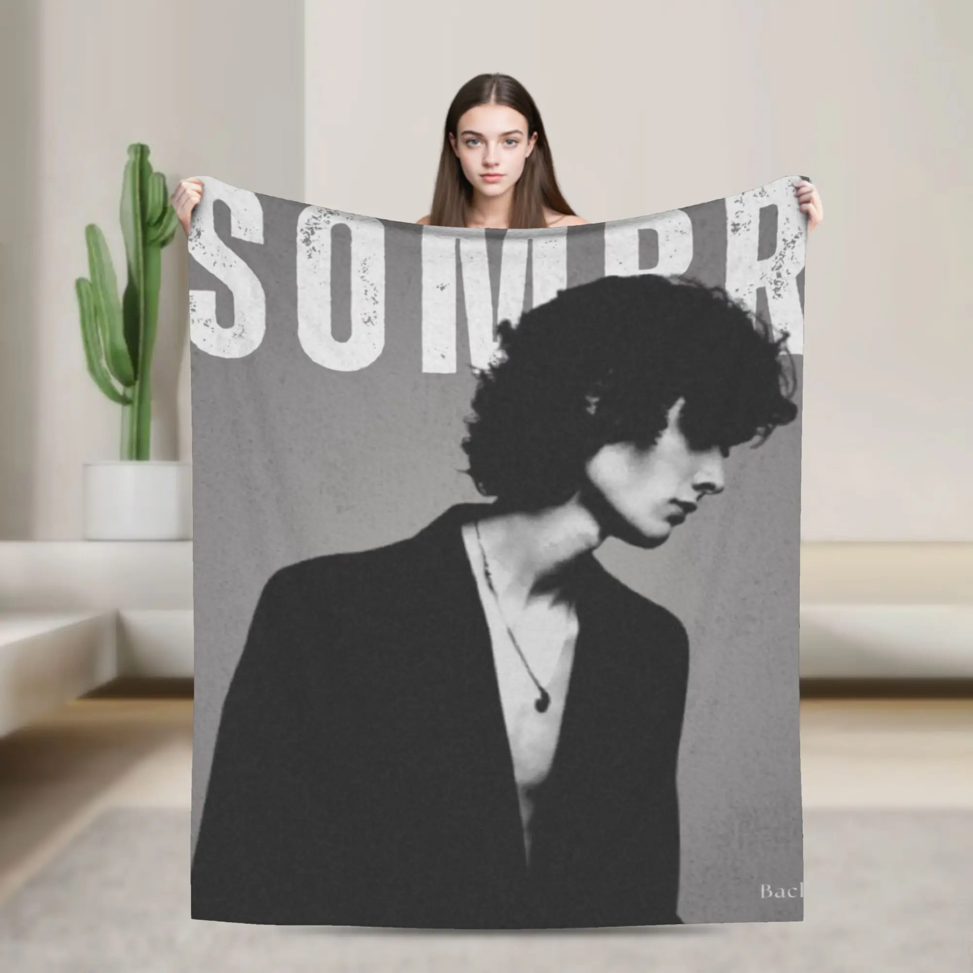 

Sombr Music Blanket Warm Soft Funny Plush Throw Blanket For Couch Bed Decorative Flannel Bedspread Bed Cover