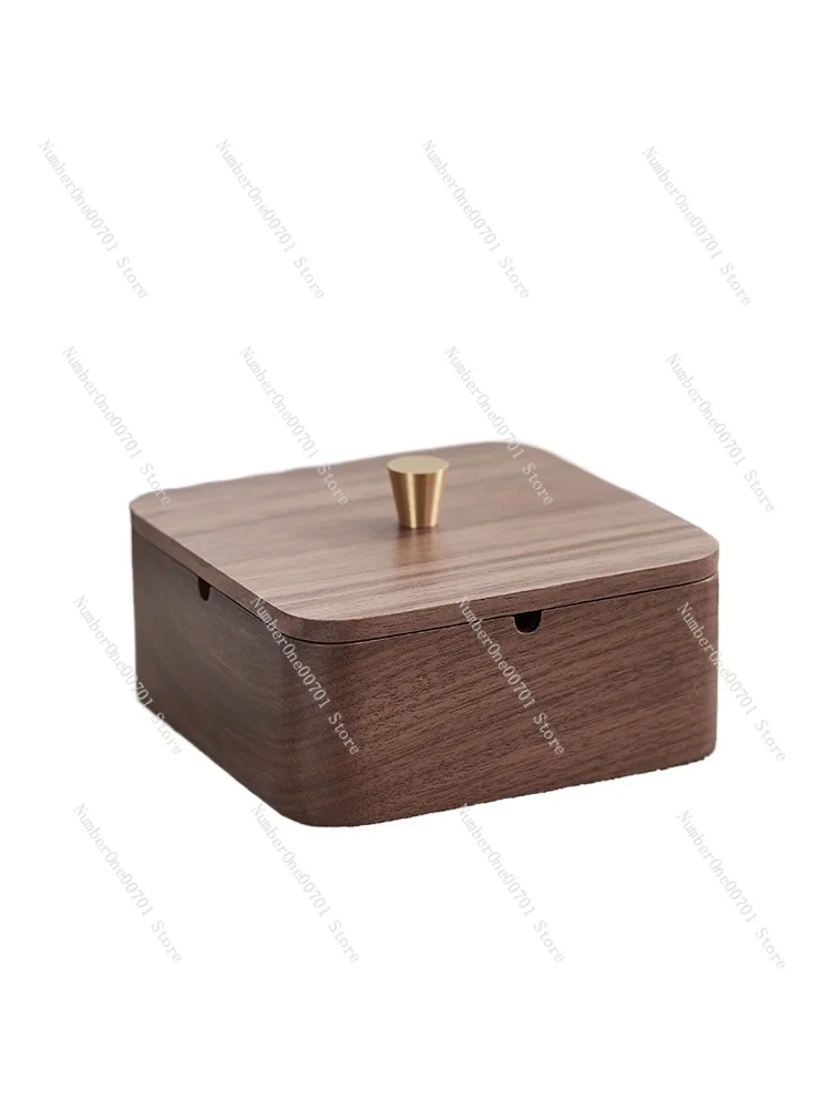 Ashtray Light Luxury Household Living Room with Lid Bedroom Prevent Fly Ash Office