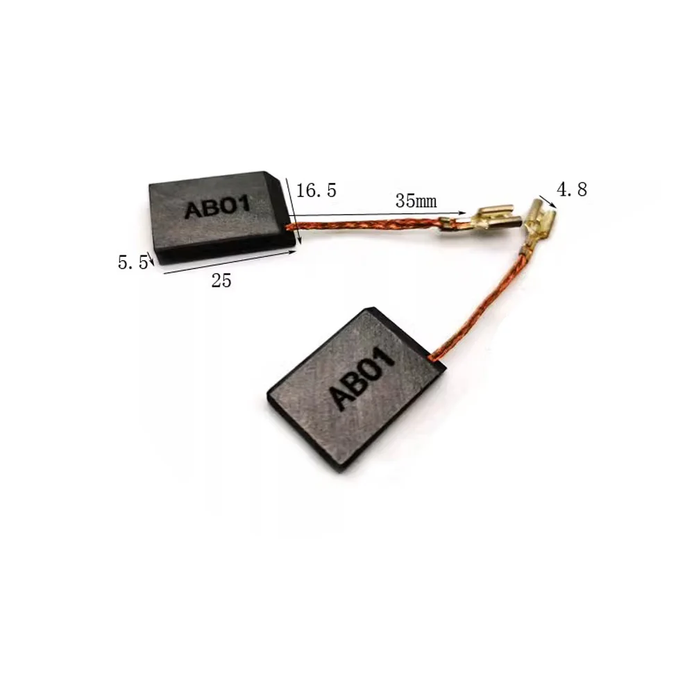 

ABO1 5,5X16,5 импортная угольная щетка с двигателем постоянного тока AB01 электрическая щетка BP01 BPO1 6,3*9,5