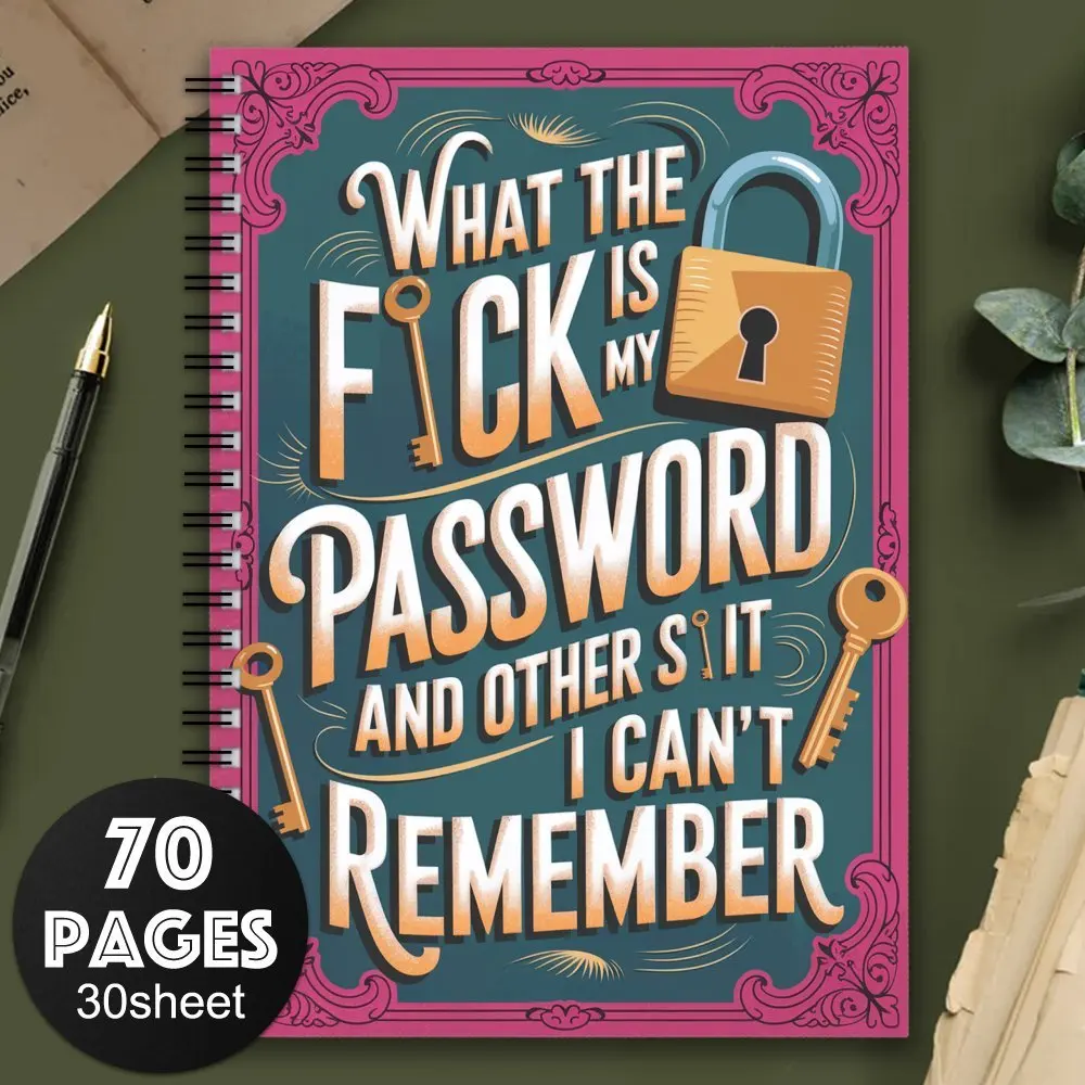 1 قطعة كلمة المرور الحلزونية دفتر تسجيل المواد الورقية ل عنوان موقع الإنترنت سجل في التفاصيل سجل القصاصات عدة اللوازم الحرفية