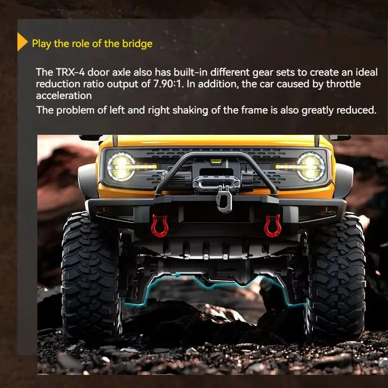 HB-R1001 Wild Horse 1:10 Fully Proportional Four-Wheel Drive Off-Road Climbing Vehicle Electric Rc Remote Control Car Model Toy