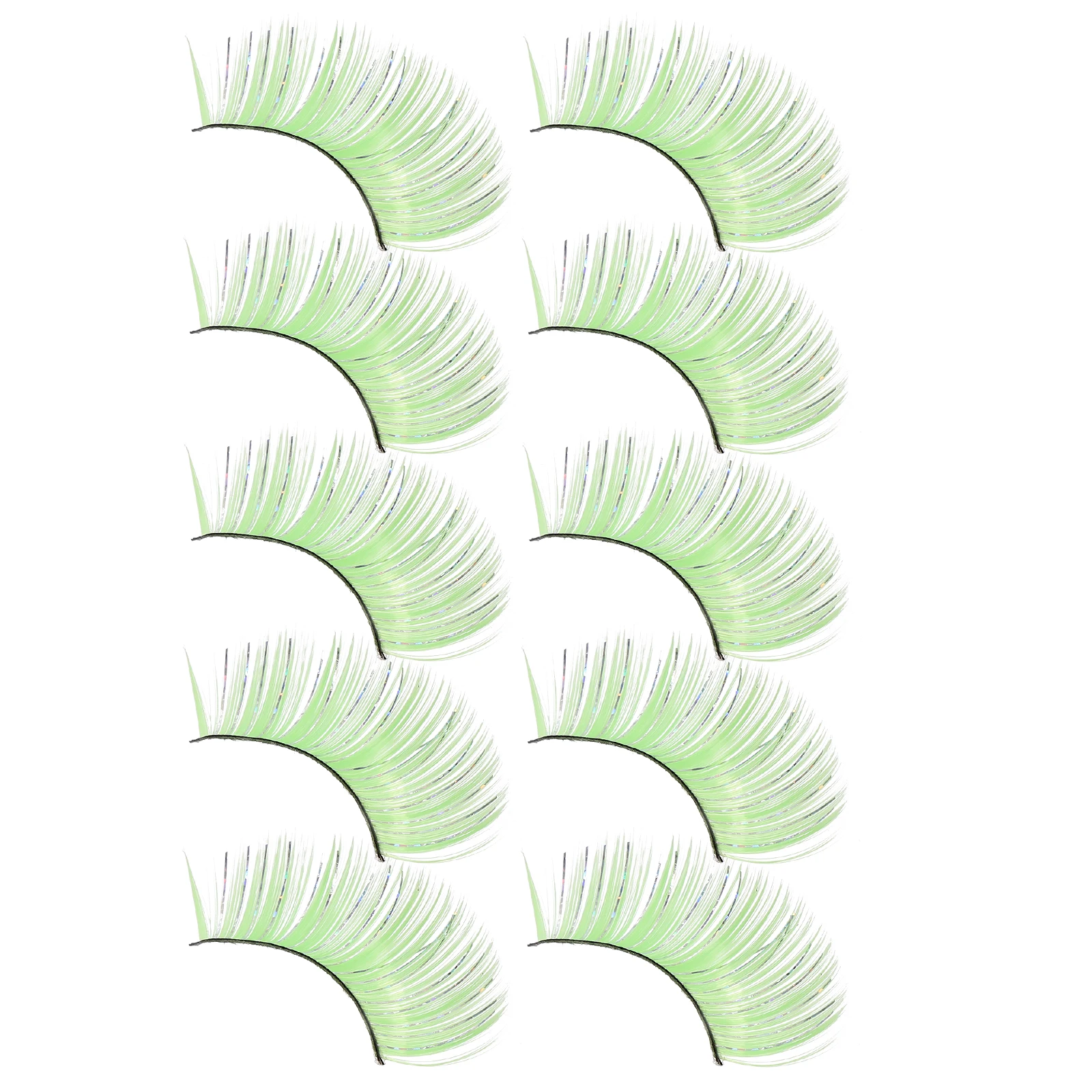 

5Pairs Fake Eyelashes Halloween Thick Exaggerated Long False Lashes Natural Party Makeup Women Women Fake Eyelashes
