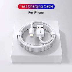 Original USB Cable For iPad charger Phone Date Cable For iPhone 11 12 13 14 Pro Max Fast Charging XR X XS 8 7 Plus Wire Cord