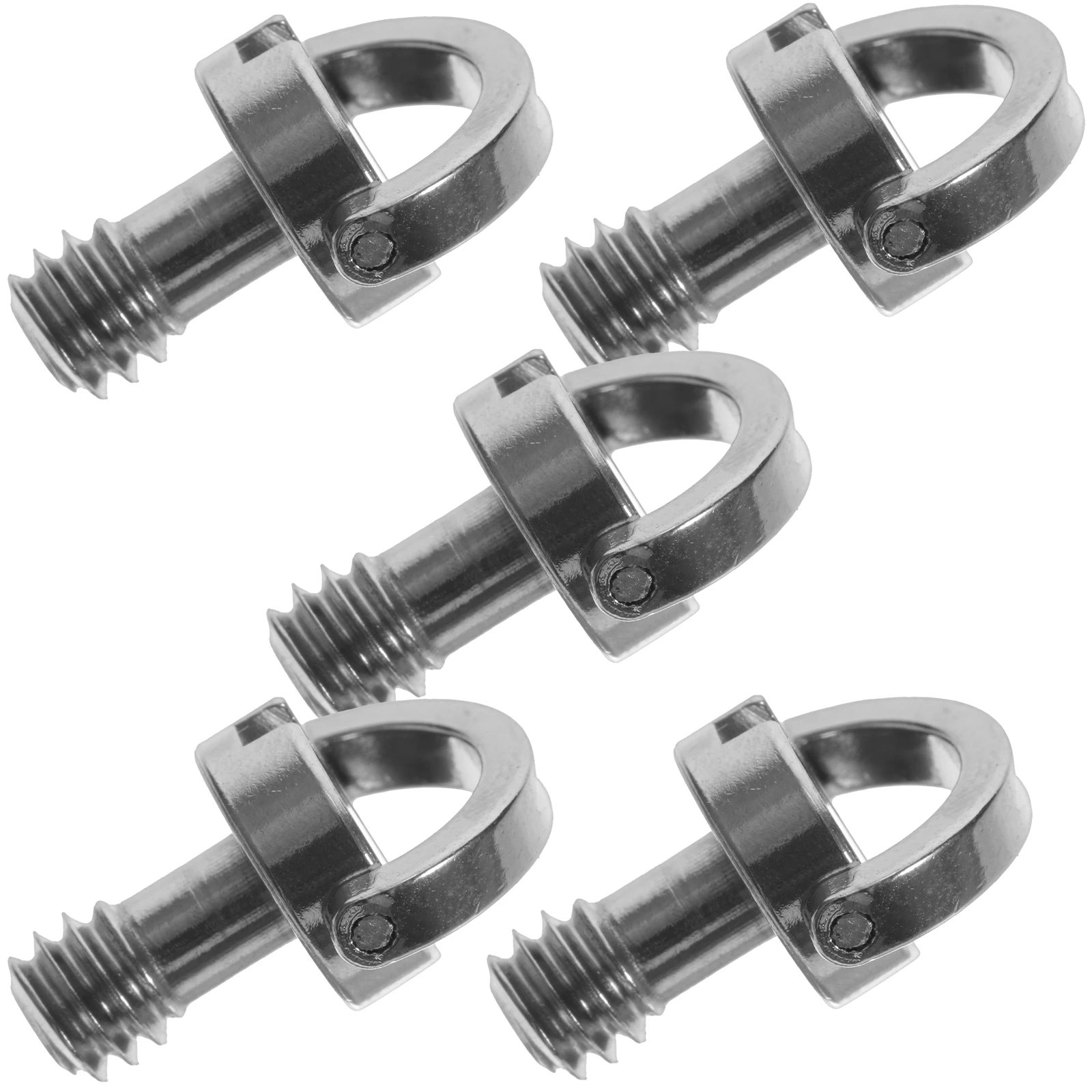 

5pcs Camera Fixing Screws 1/4 D Ring Tripod Mount Replacement Lightweight Anti Rust Camera Accessories Adapter