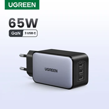 מטען קיר מהיר Ugreen 65W למחשבים ניידים וטלפונים