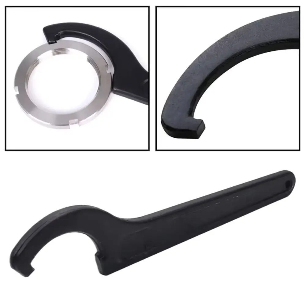 1Pcs New 22-110mm Coil Wrench Universal Pre Load Hook Spiral Spanner Tool Steel C Spanner for Water Meter Cover