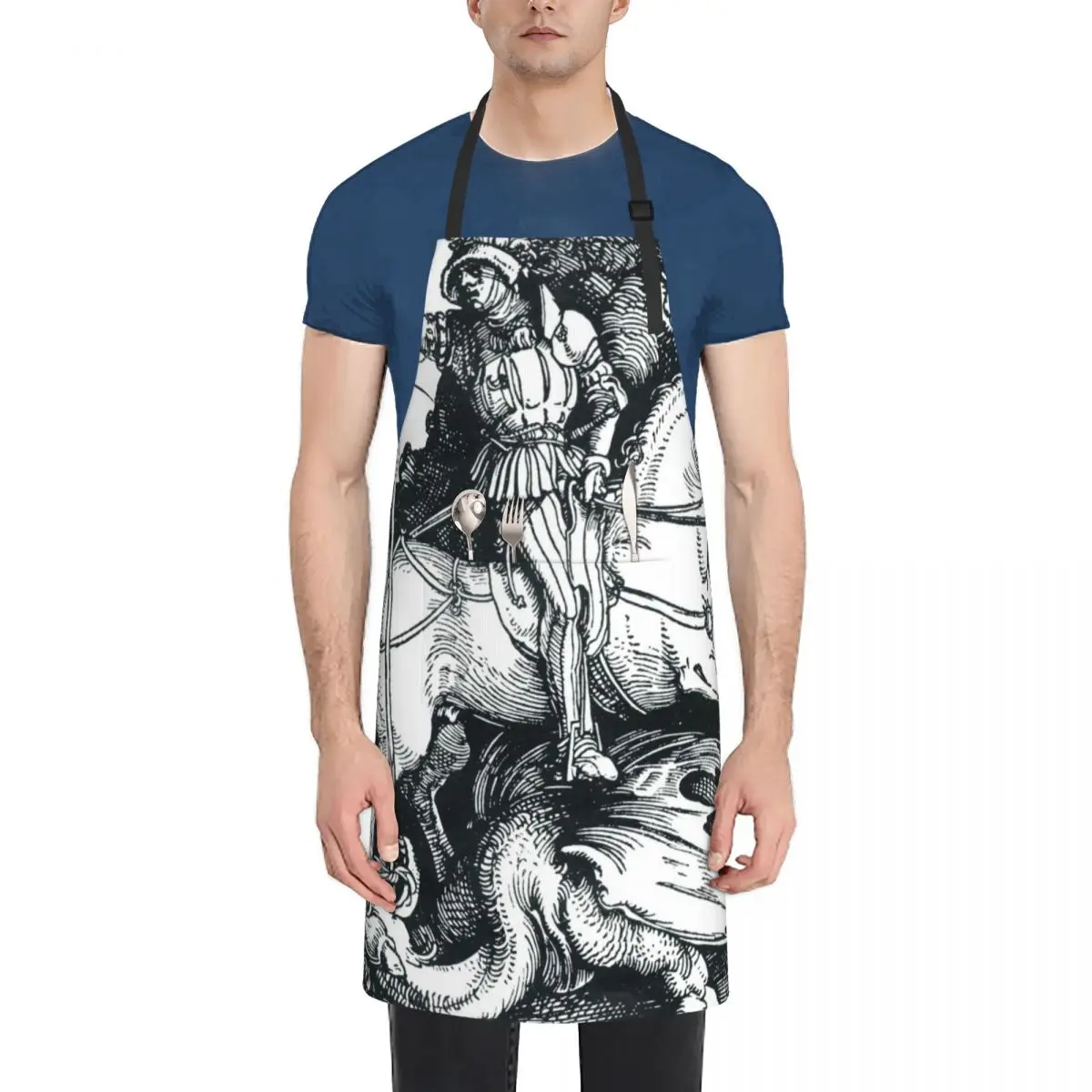 

Saint George - Albrecht Durer Apron Kitchen Tools painting Beauty Apron