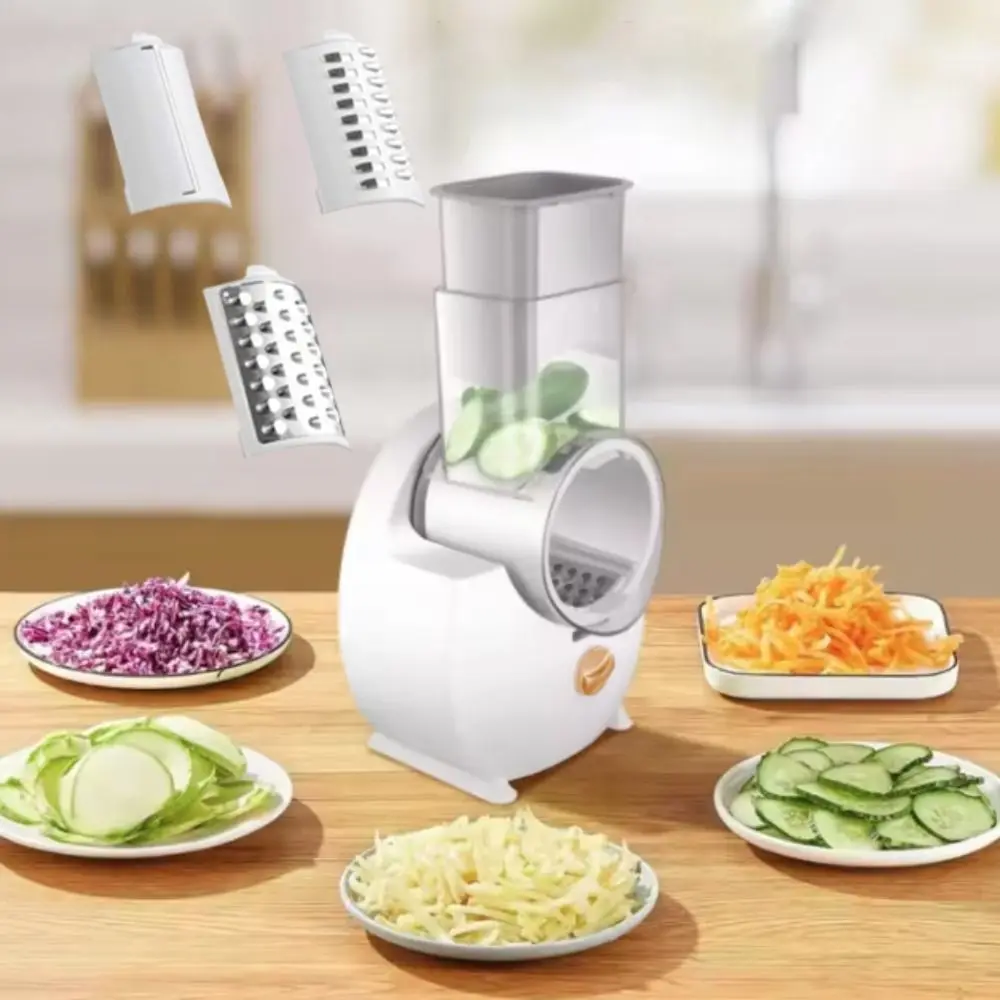 

Automatic Electric Rotary Vegetable Shredder Effort-saving Cordless Vegetable Slicer Efficient Vegetable Cutter Kitchen