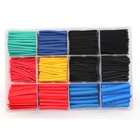 560PCS Insulation Heat Shrink Tube Kit Heat Cable Sleeve Shrinkable Tubing Set