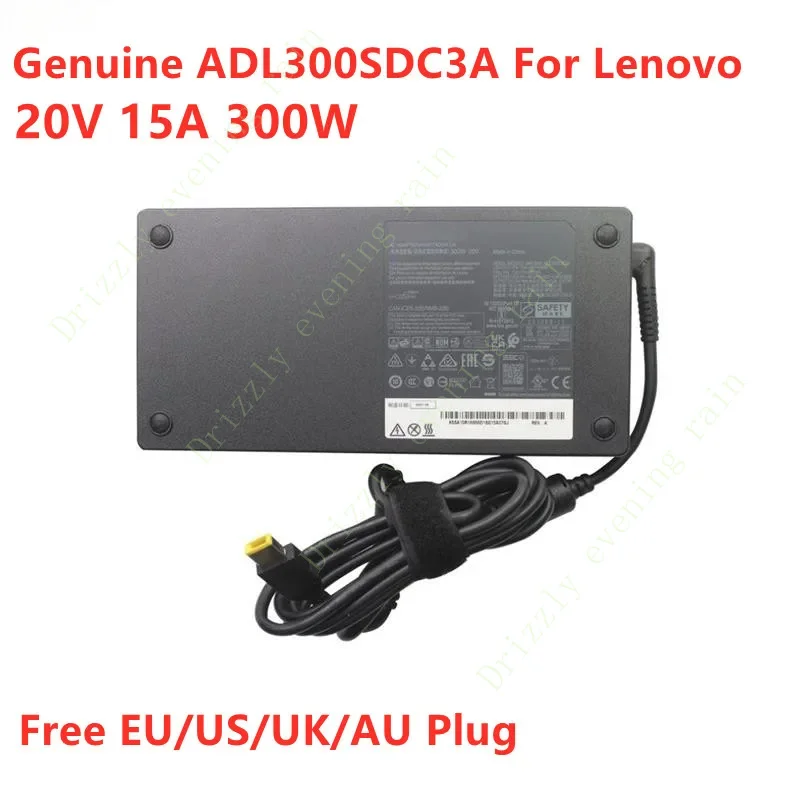 Genuine adl300sdc3a 300W 20V 15A AC adapter for Lenovo ThinkPad r9000p r9000k y9000x y9000k laptop power supply charger