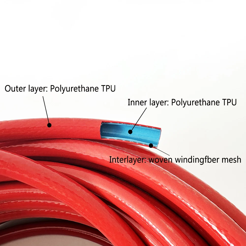 ID 8mm/10mm Fuel Pipe Resin Wire-clamping Oil-resistant Diesel Oil Gasoline Hose Rubber Fuel Tube Three tiered staffing