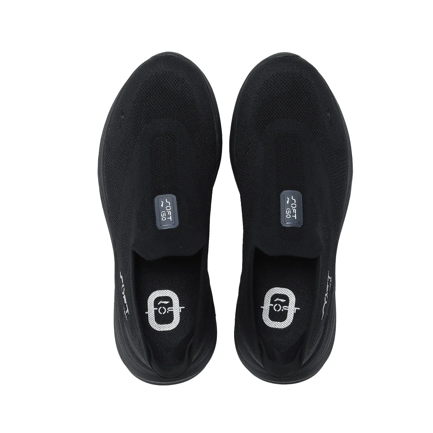 LI-NING Men\'s SOFT GO 2 Knit Slip-on Casual Walking Shoes Cushion Comfort Stable Mesh Jogging Daily Sports Sneaker AGLV017