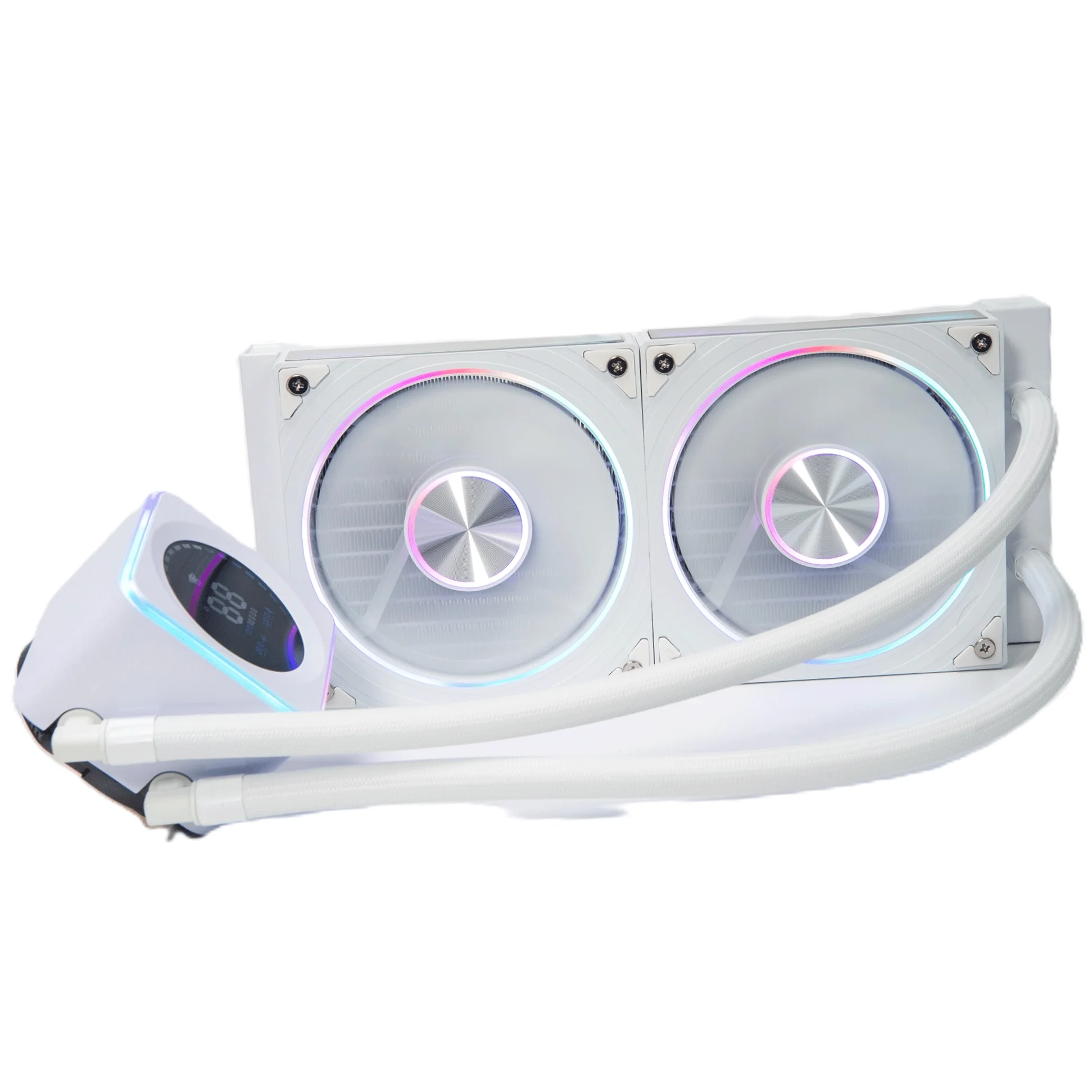 High Speed Efficient 240 ARGB Digital High Performance Dual Fan Radiator, Digital Pump Display RGB