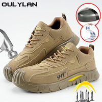 Construction Work Shoes Men Lightweight Anti-smashing Anti-piercing Anti-slip Wear-resistant Insulation 6KV Safety Shoes