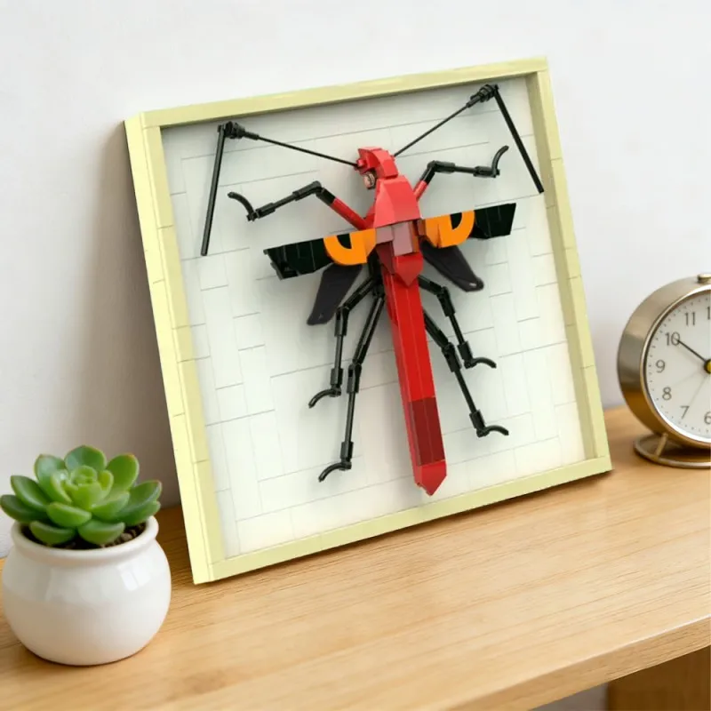 

MOC 234PCS Macrocheraia Grandis Rare Insect Specimen Botanicals Display Model Building Blocks Bricks Adults Fun Desk Decor Toys