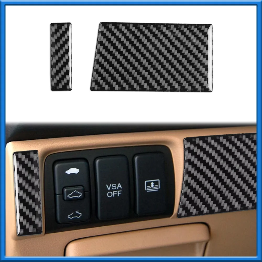 Para accord 2003 2004-2007 console central saída de ventilação de ar decoração capa guarnição adesivo acessórios interiores do carro fibra de carbono