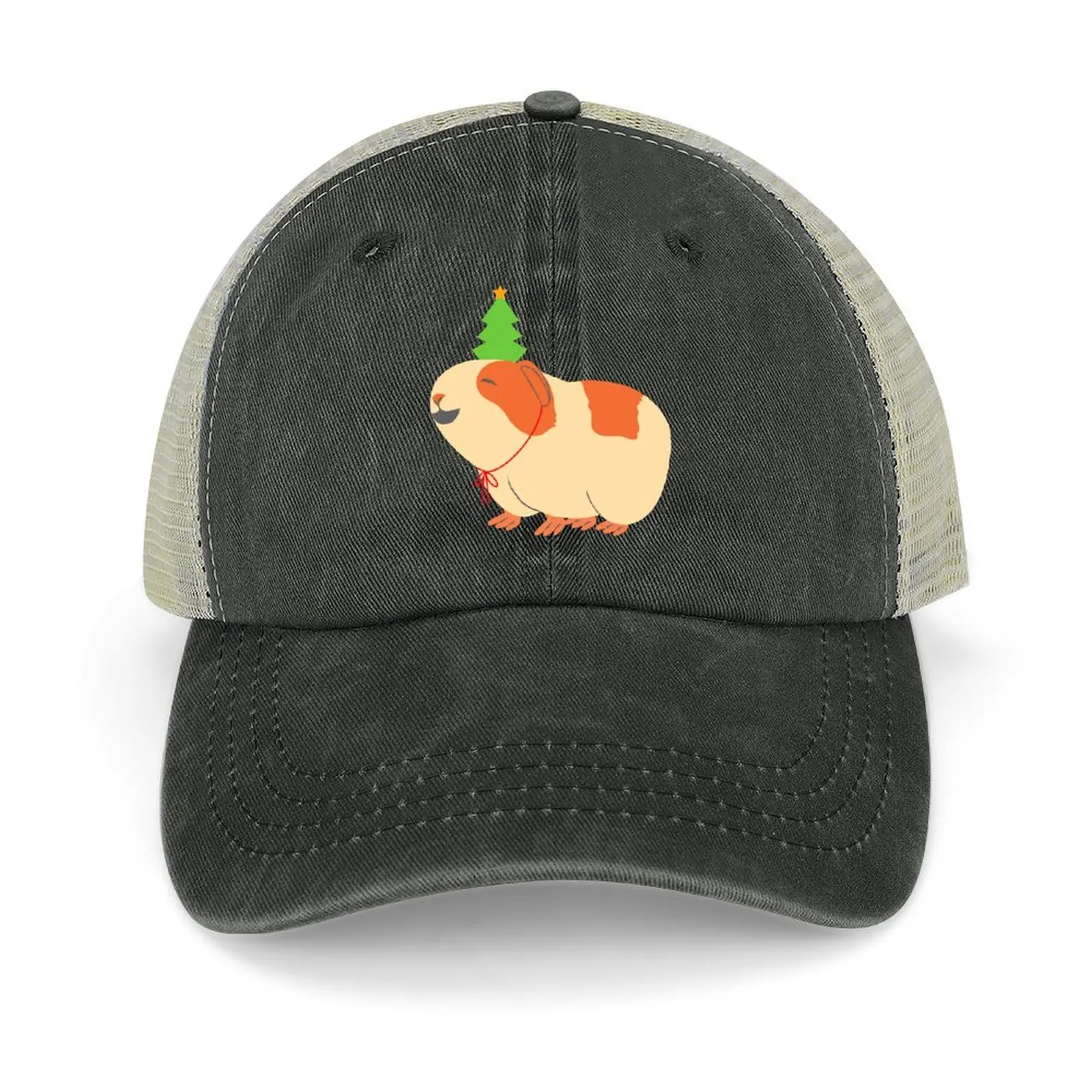 

Merry Pigmas Guinea Pig XmasCap Бейсбольная кепка для гольфа Аниме Новая шляпа Женская пляжная козырек Мужская