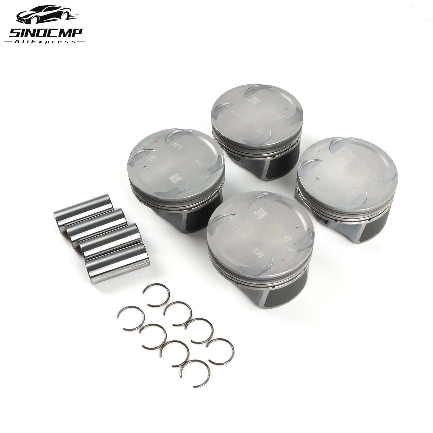 

Piston & Piston Ring Set 23041-2E100 230402E000 23040-2E001 For 2011-2016 Kia Forte Hyundai Elantra GT 1.8L Engines Piston Kit
